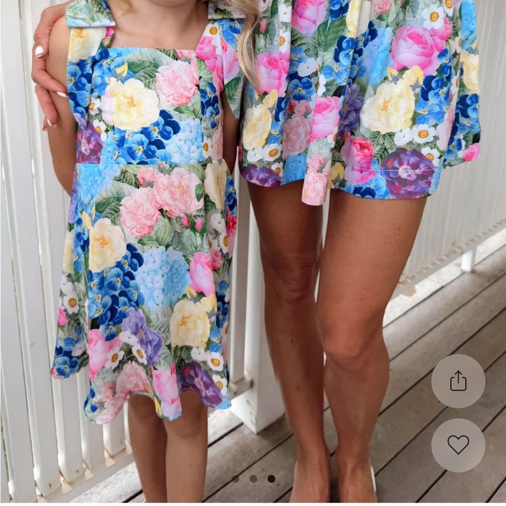 ISO Show Me Your MuMu Claire MIDI dress in garden party print